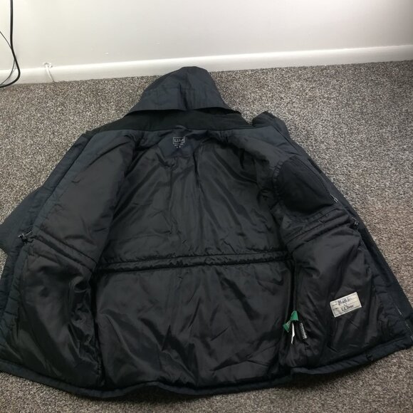 LL Bean Jacket Full-Zip Thinsulate Hooded Boys XL 18 Black Packable Hood 271259 - Picture 4 of 12